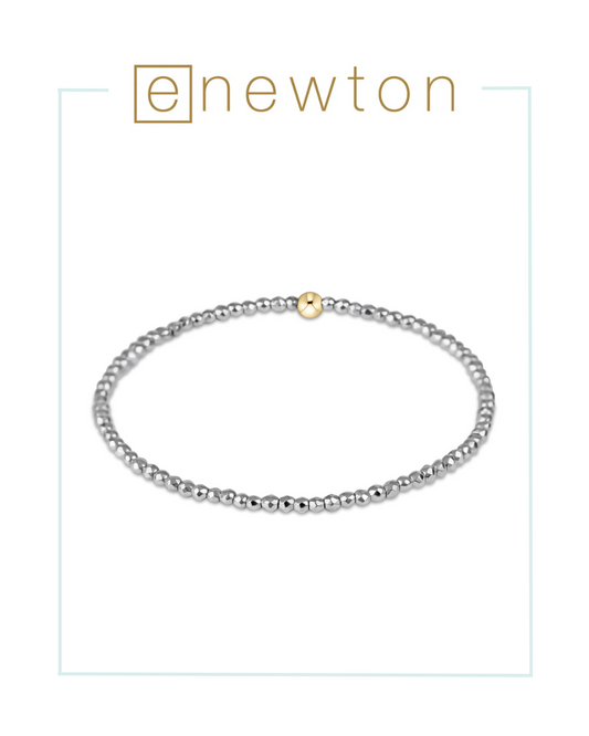 E Newton Silver Faceted Hematite Bead Bracelet-Bracelets-ENEWTON-The Village Shoppe, Women’s Fashion Boutique, Shop Online and In Store - Located in Muscle Shoals, AL.