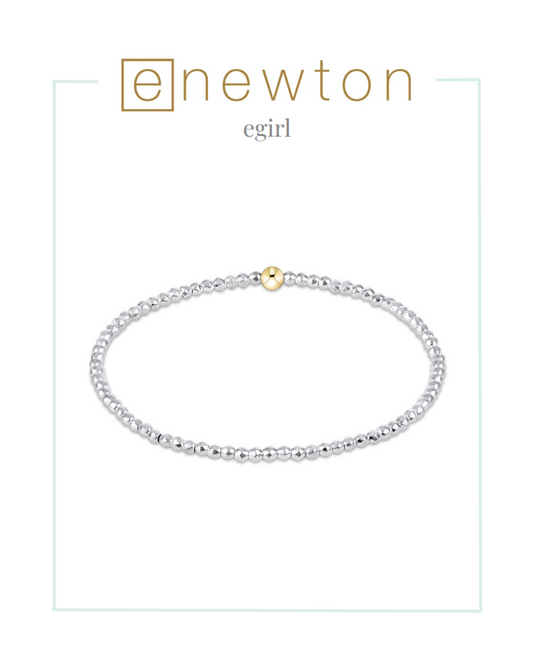 E Newton | EGirl | Bright Silver Faceted Hematite 2mm Bead Bracelet-Bracelets-ENEWTON-The Village Shoppe, Women’s Fashion Boutique, Shop Online and In Store - Located in Muscle Shoals, AL.