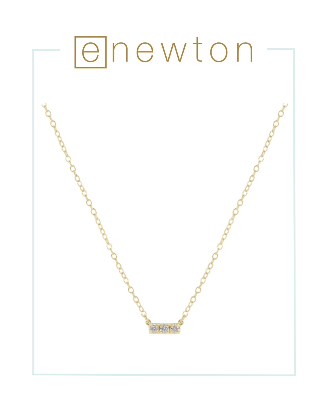 E Newton 14kt Gold and Diamond Significance Bar Necklace - Three-Necklaces-ENEWTON-The Village Shoppe, Women’s Fashion Boutique, Shop Online and In Store - Located in Muscle Shoals, AL.