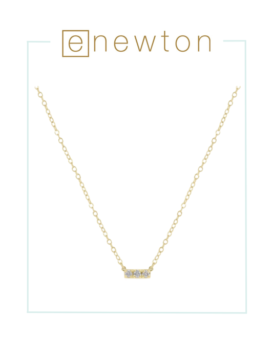 E Newton 14kt Gold and Diamond Significance Bar Necklace - Three-Necklaces-ENEWTON-The Village Shoppe, Women’s Fashion Boutique, Shop Online and In Store - Located in Muscle Shoals, AL.