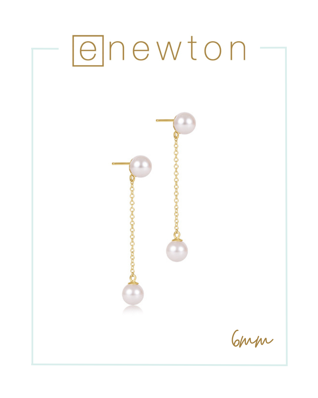 Enewton Simplicity Chain Gold Drop - Pearl-Earrings-ENEWTON-The Village Shoppe, Women’s Fashion Boutique, Shop Online and In Store - Located in Muscle Shoals, AL.