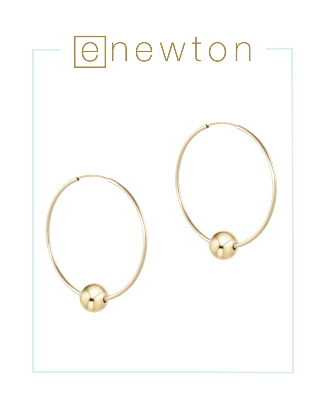 E Newton Endless Gold 1.25" Hoop - Classic 8mm Gold-Hoops-ENEWTON-The Village Shoppe, Women’s Fashion Boutique, Shop Online and In Store - Located in Muscle Shoals, AL.