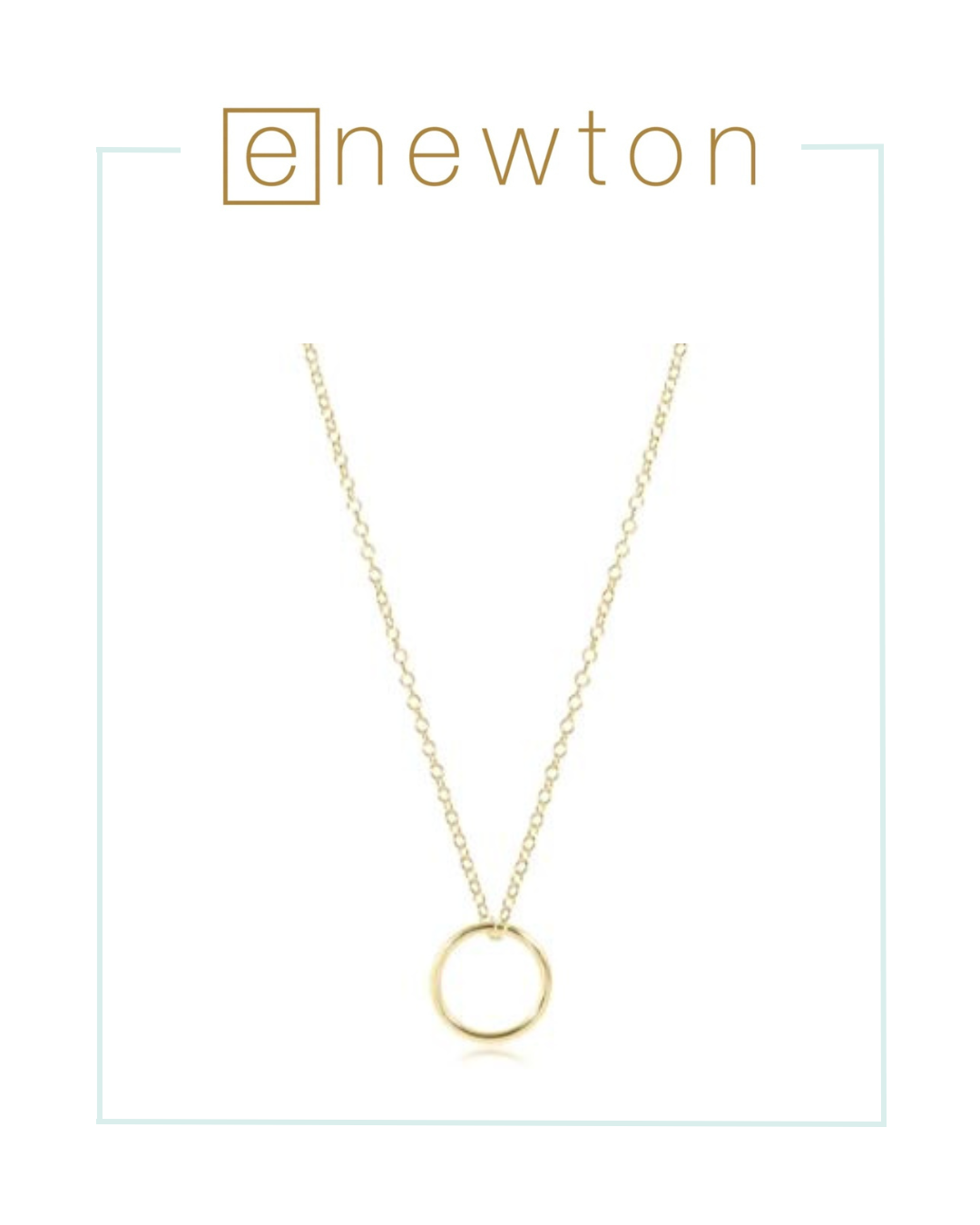 E Newton 16" Halo Gold Charm Necklace-Necklaces-ENEWTON-The Village Shoppe, Women’s Fashion Boutique, Shop Online and In Store - Located in Muscle Shoals, AL.