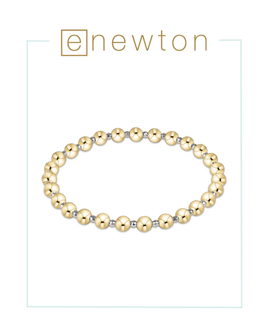 E Newton Bright Silver Faceted Hematite Grateful Pattern Bead Bracelet-Bracelets-ENEWTON-The Village Shoppe, Women’s Fashion Boutique, Shop Online and In Store - Located in Muscle Shoals, AL.