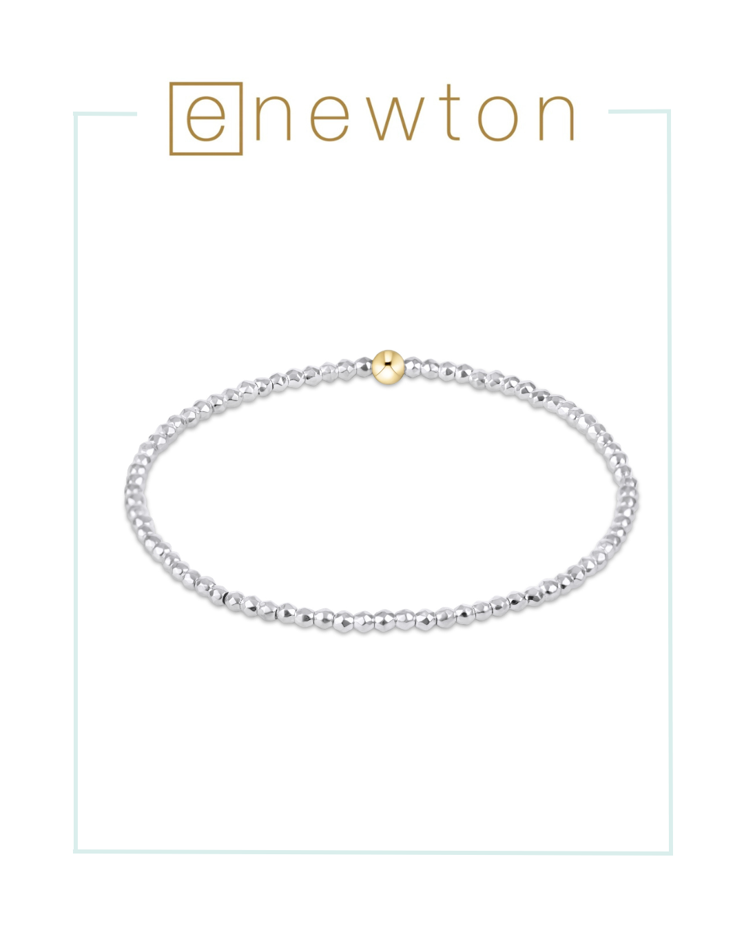 E Newton Bright Silver Faceted Hematite Bead Bracelet-Bracelets-ENEWTON-The Village Shoppe, Women’s Fashion Boutique, Shop Online and In Store - Located in Muscle Shoals, AL.