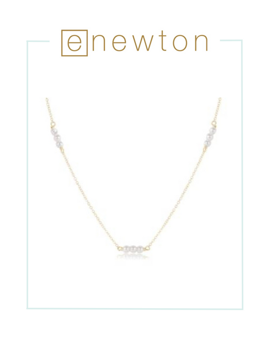 E Newton 15" Choker Joy Simplicity Chain - 3mm Pearl-Necklaces-ENEWTON-The Village Shoppe, Women’s Fashion Boutique, Shop Online and In Store - Located in Muscle Shoals, AL.