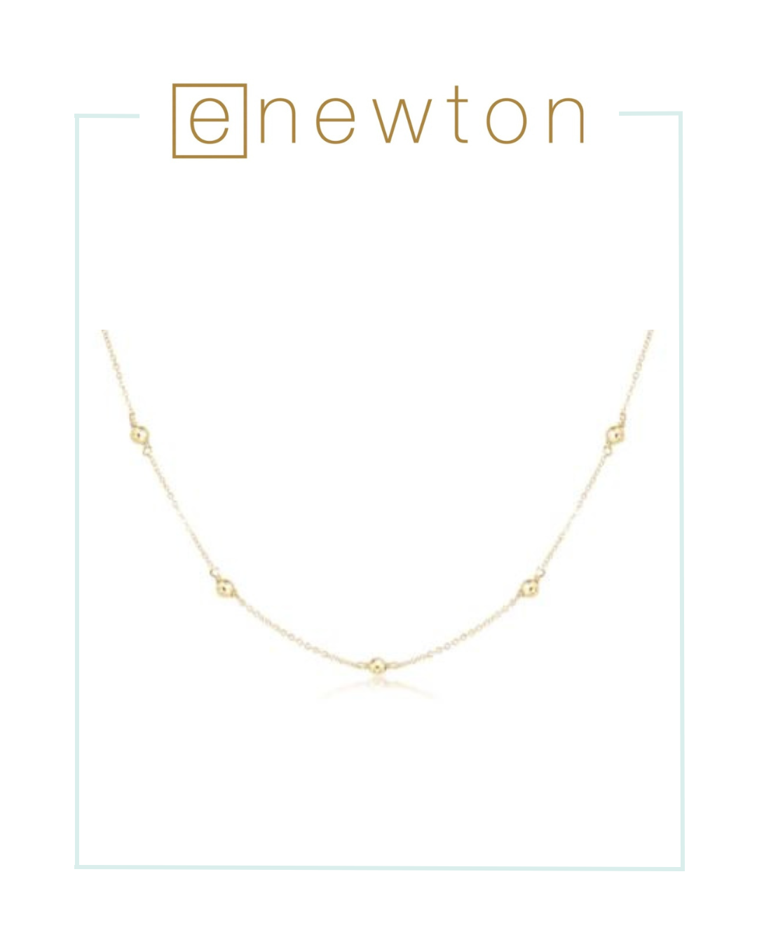 E Newton 15" Choker Simplicity Chain - Classic 4mm Gold-Necklaces-ENEWTON-The Village Shoppe, Women’s Fashion Boutique, Shop Online and In Store - Located in Muscle Shoals, AL.