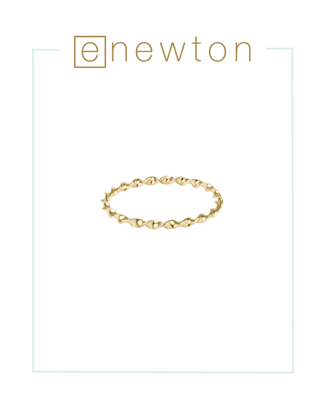 Enewton Classic Gold Twisted Thin Band Ring-Ring-ENEWTON-The Village Shoppe, Women’s Fashion Boutique, Shop Online and In Store - Located in Muscle Shoals, AL.