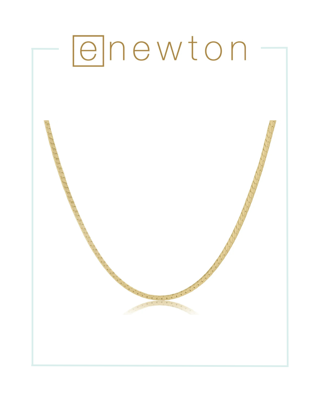E Newton Herringbone Chain Choker - Gold-Necklaces-ENEWTON-The Village Shoppe, Women’s Fashion Boutique, Shop Online and In Store - Located in Muscle Shoals, AL.