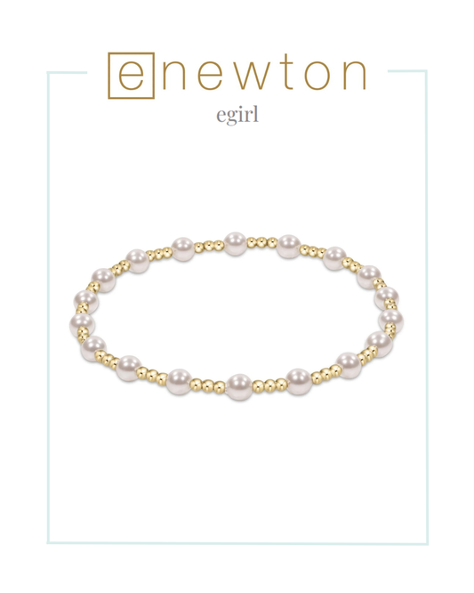 Enewton | EGirl | Classic Sincerity Pattern 4mm Bead Bracelet - Pearl-Bracelets-ENEWTON-The Village Shoppe, Women’s Fashion Boutique, Shop Online and In Store - Located in Muscle Shoals, AL.