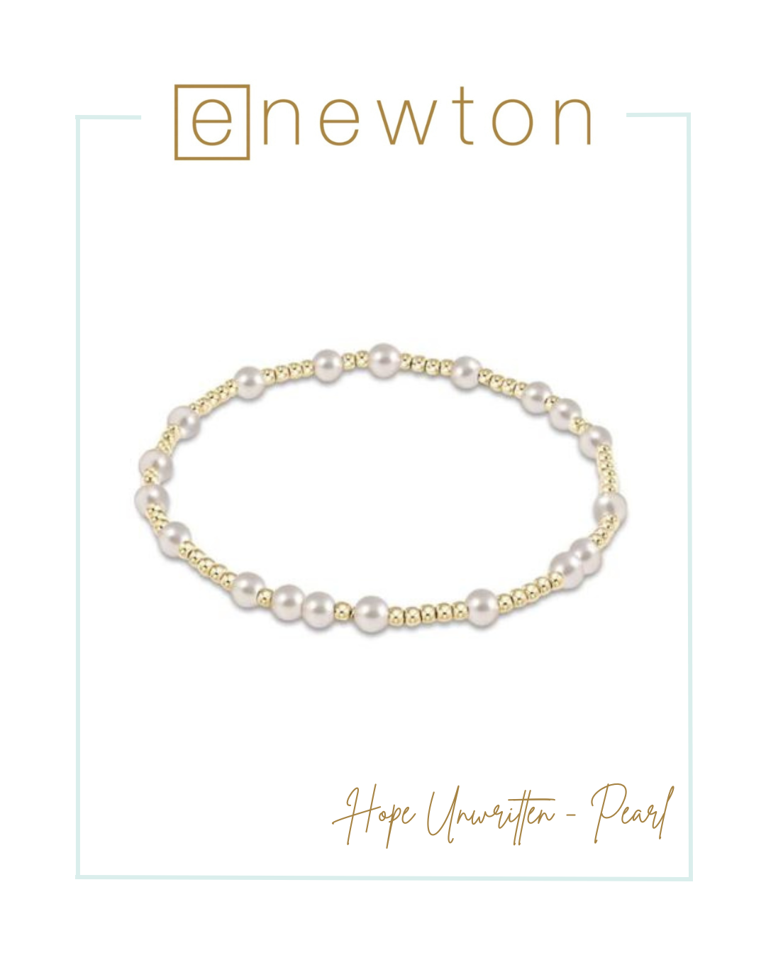 E Newton Hope Unwritten 5mm Bead Bracelet - Pearl-Bracelets-ENEWTON-The Village Shoppe, Women’s Fashion Boutique, Shop Online and In Store - Located in Muscle Shoals, AL.