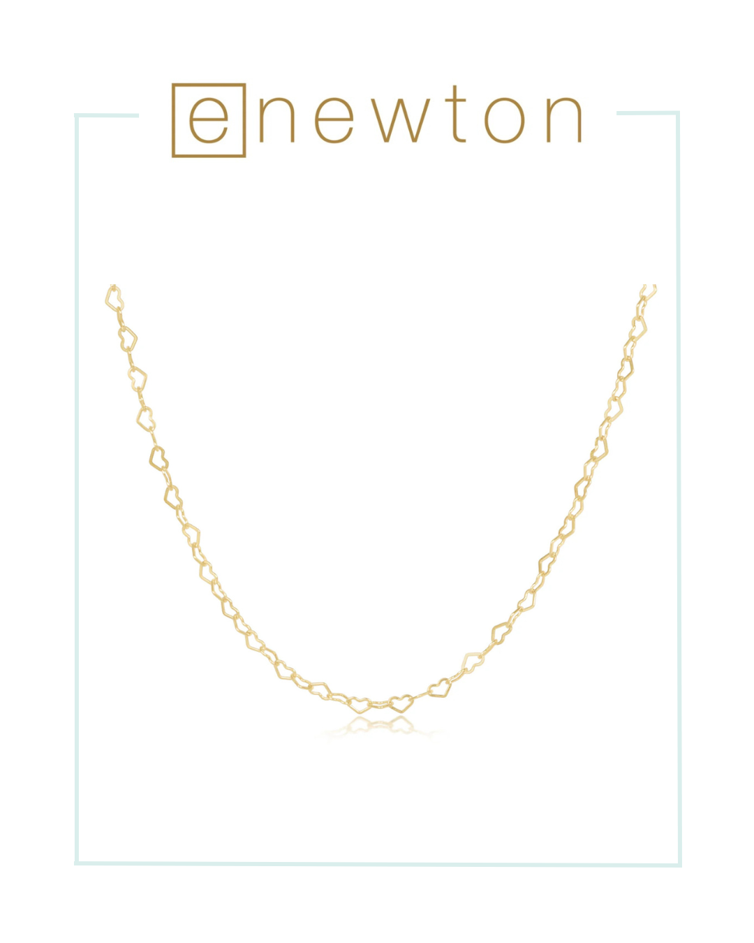 E Newton Love Chain Choker - Gold-Necklaces-ENEWTON-The Village Shoppe, Women’s Fashion Boutique, Shop Online and In Store - Located in Muscle Shoals, AL.