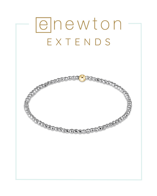 E Newton | Extends | Silver Faceted Hematite Bead Bracelet-Bracelets-ENEWTON-The Village Shoppe, Women’s Fashion Boutique, Shop Online and In Store - Located in Muscle Shoals, AL.