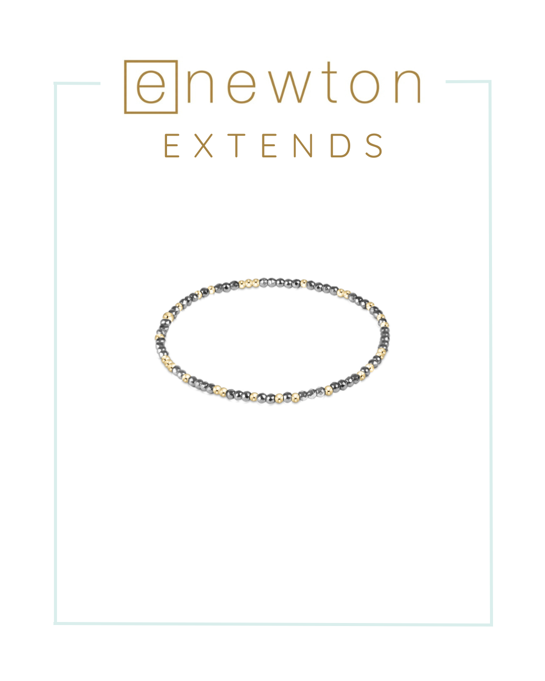 E Newton | Extends | Hope Unwritten Silver Faceted Hematite Bead Bracelet-Bracelets-ENEWTON-The Village Shoppe, Women’s Fashion Boutique, Shop Online and In Store - Located in Muscle Shoals, AL.