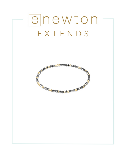 E Newton | Extends | Hope Unwritten Silver Faceted Hematite Bead Bracelet-Bracelets-ENEWTON-The Village Shoppe, Women’s Fashion Boutique, Shop Online and In Store - Located in Muscle Shoals, AL.