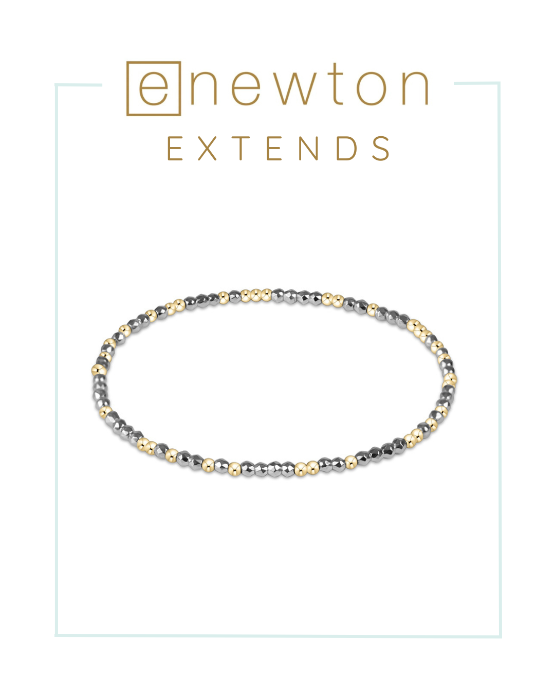 E Newton | Extends | Hope Unwritten Bright Silver Faceted Hematite Bead Bracelet-Bracelets-ENEWTON-The Village Shoppe, Women’s Fashion Boutique, Shop Online and In Store - Located in Muscle Shoals, AL.