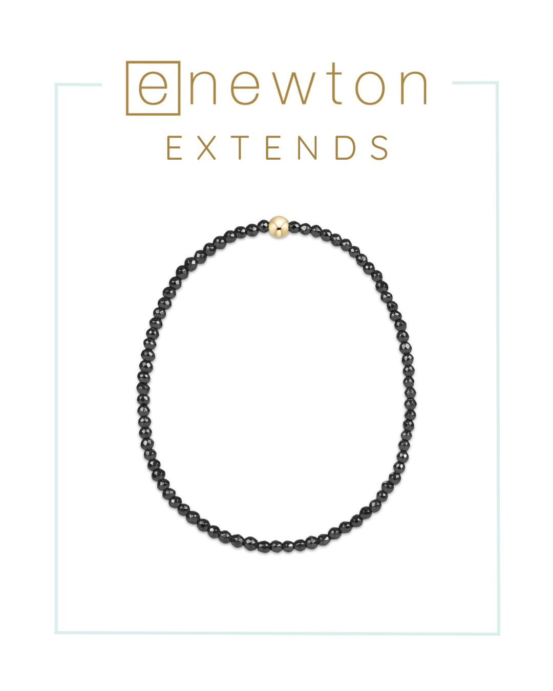 E Newton | Extends | Faceted Hematite Bead Bracelet-Bracelets-ENEWTON-The Village Shoppe, Women’s Fashion Boutique, Shop Online and In Store - Located in Muscle Shoals, AL.