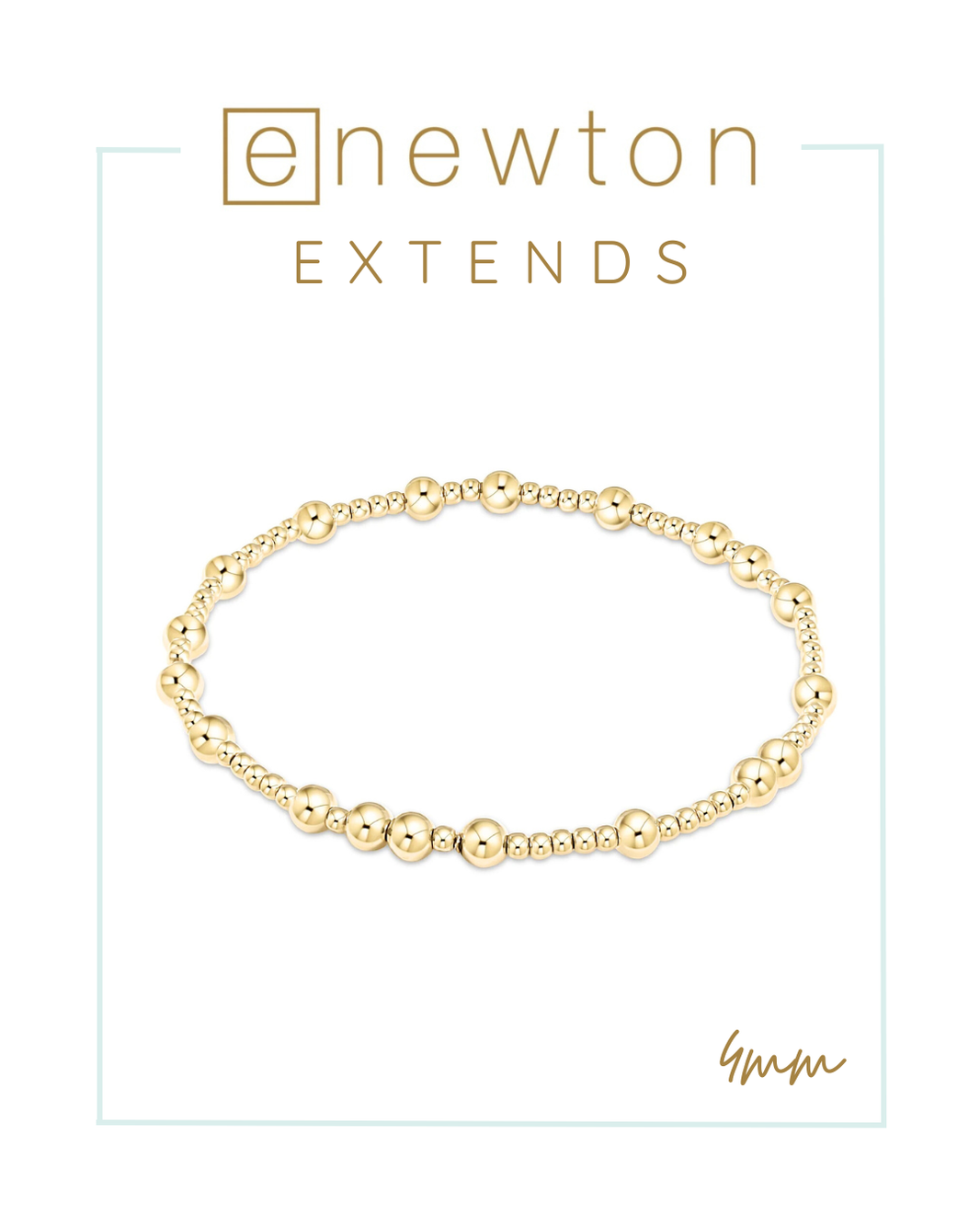 ENEWTON-CLASSIC JOY PATTERN 4MM BEAD BRACELET STERLING main image 1