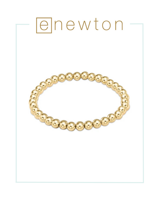 E Newton Classic Gold 5mm Bead Bracelet-Bracelets-ENEWTON-The Village Shoppe, Women’s Fashion Boutique, Shop Online and In Store - Located in Muscle Shoals, AL.