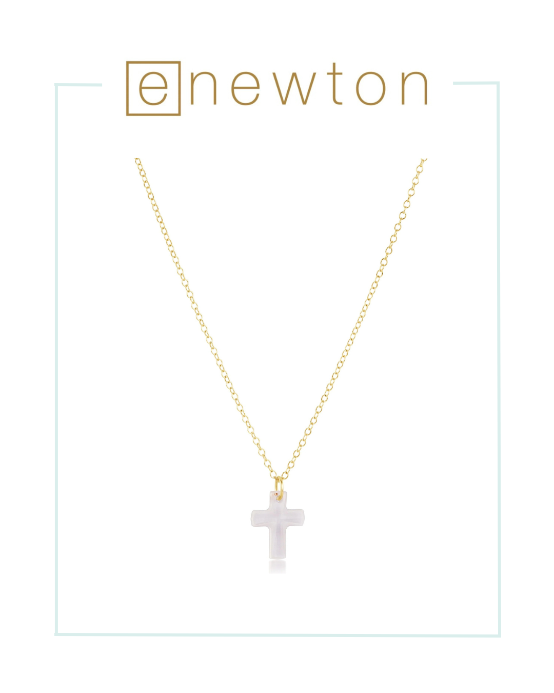 Enewton 16" Necklace Gold - Blessed Crystal Charm-Necklaces-ENEWTON-The Village Shoppe, Women’s Fashion Boutique, Shop Online and In Store - Located in Muscle Shoals, AL.