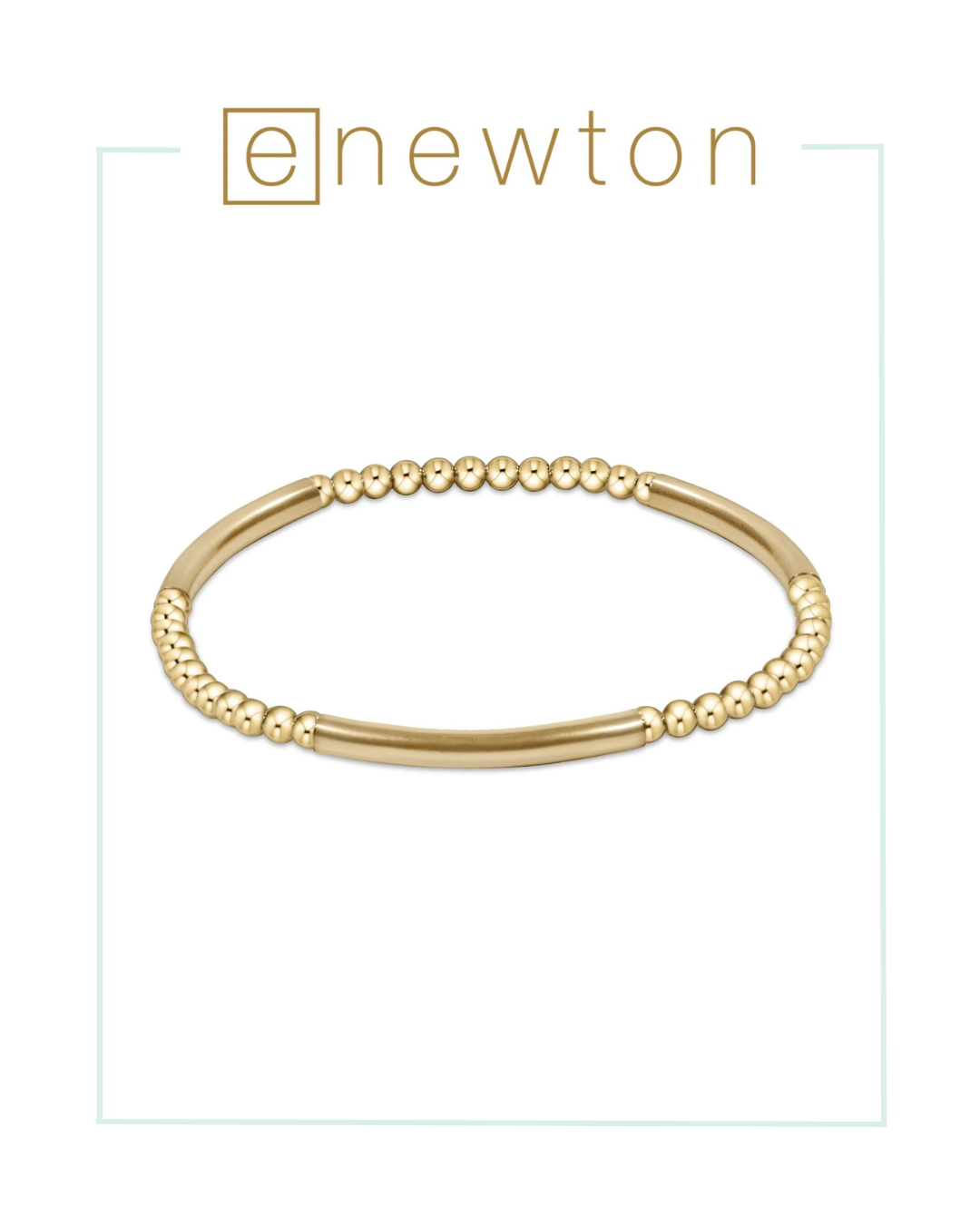 Enewton Bliss Bar Pattern Gold 3mm Bracelet-Bracelets-ENEWTON-The Village Shoppe, Women’s Fashion Boutique, Shop Online and In Store - Located in Muscle Shoals, AL.
