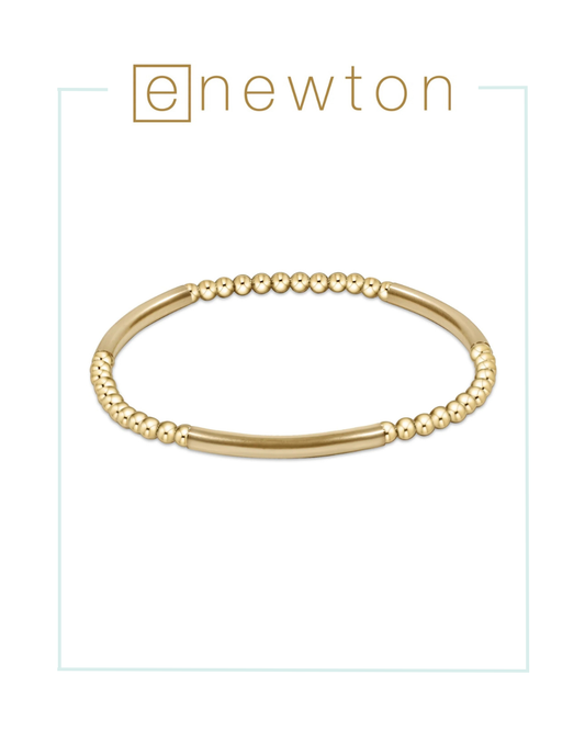 Enewton Bliss Bar Pattern Gold 3mm Bracelet-Bracelets-ENEWTON-The Village Shoppe, Women’s Fashion Boutique, Shop Online and In Store - Located in Muscle Shoals, AL.