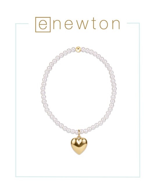 Enewton Classic Pearl 3mm Bracelet - Love Plush Gold Charm-Bracelets-ENEWTON-The Village Shoppe, Women’s Fashion Boutique, Shop Online and In Store - Located in Muscle Shoals, AL.