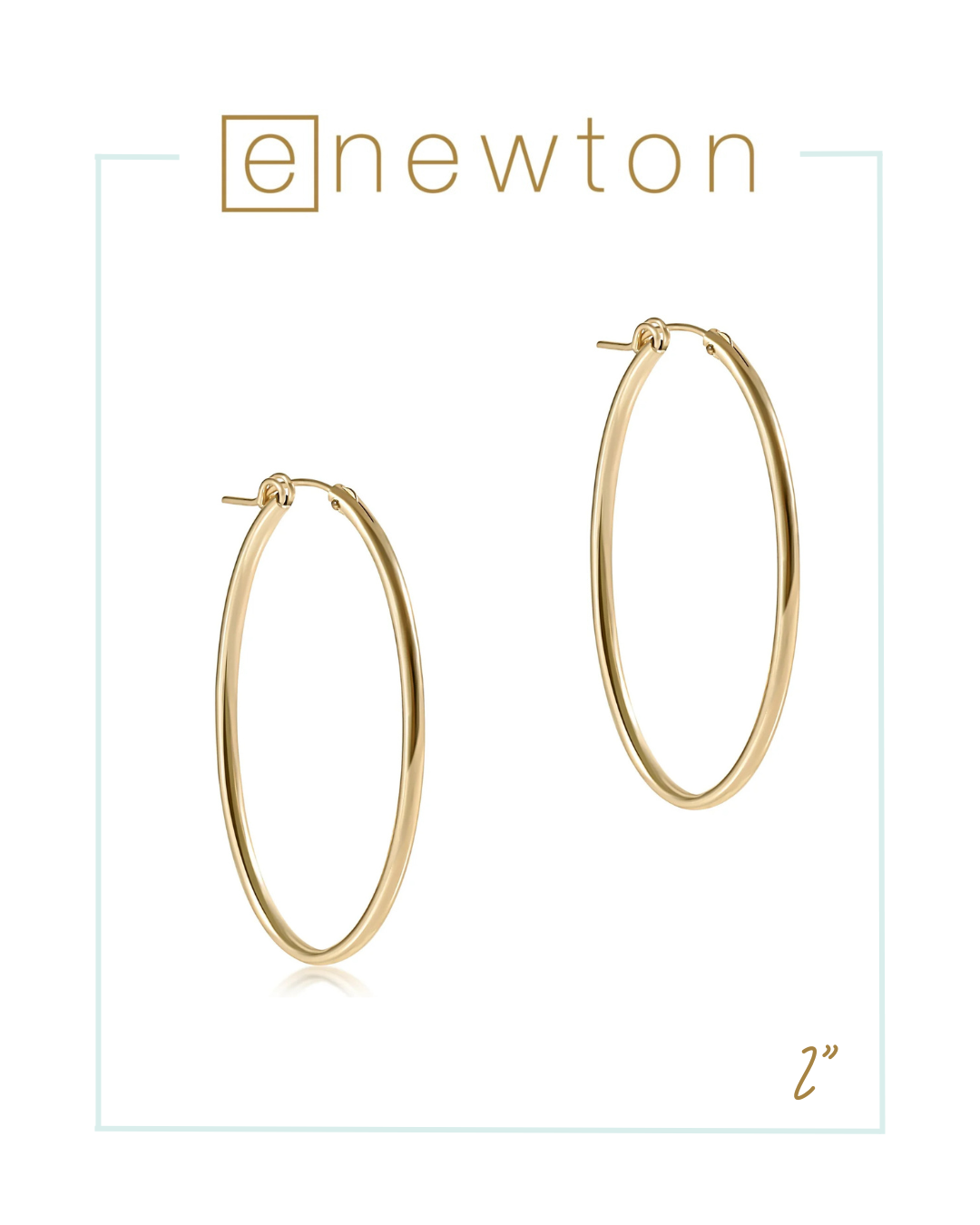 Enewton Oval Gold Hoop - Smooth-Hoops-ENEWTON-The Village Shoppe, Women’s Fashion Boutique, Shop Online and In Store - Located in Muscle Shoals, AL.
