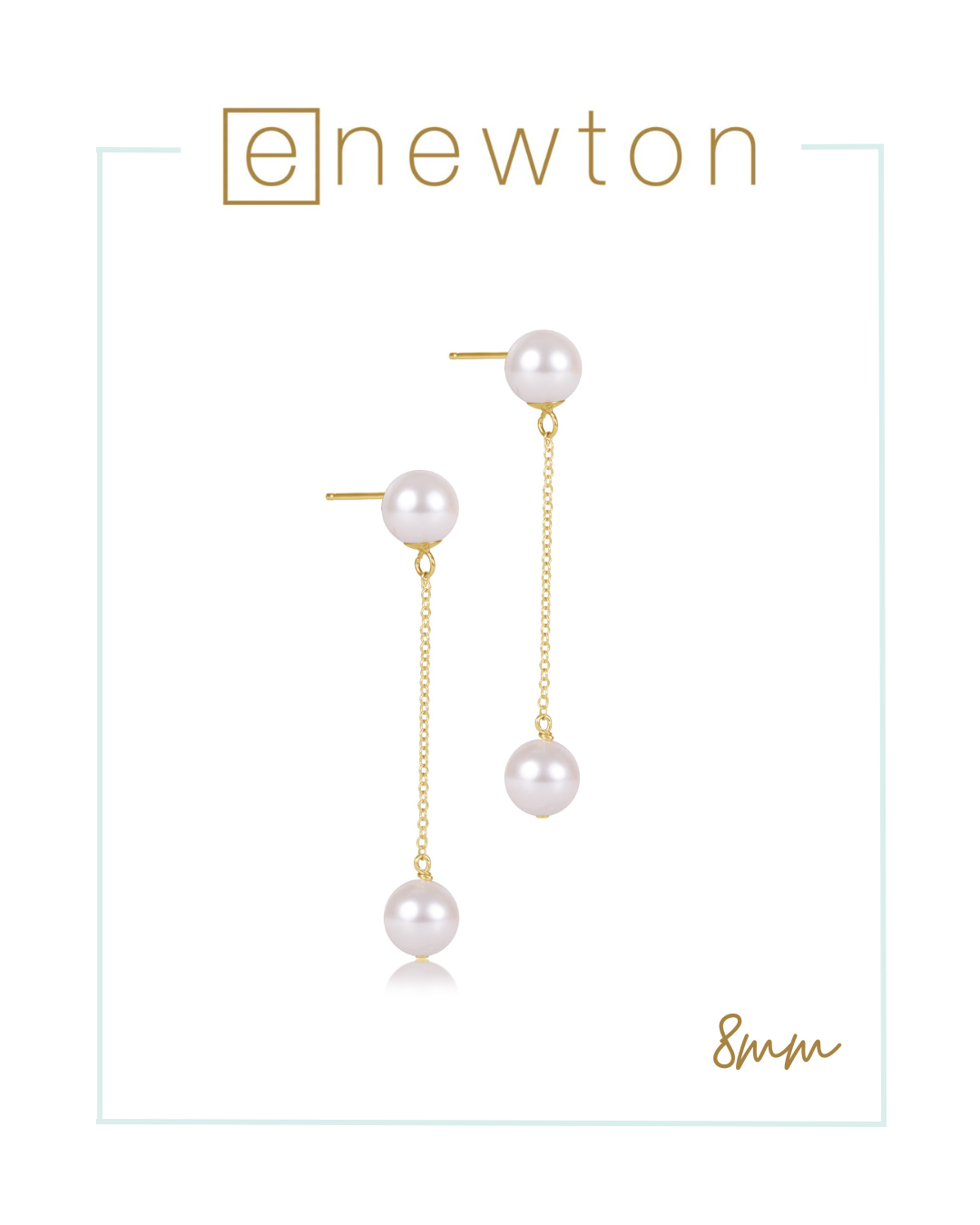 Enewton Simplicity Chain Gold Drop - Pearl-Earrings-ENEWTON-The Village Shoppe, Women’s Fashion Boutique, Shop Online and In Store - Located in Muscle Shoals, AL.