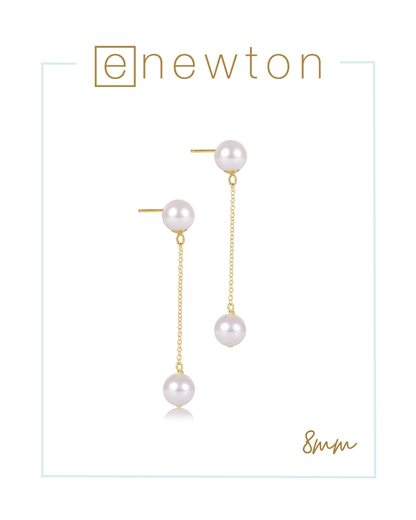 Enewton Simplicity Chain Gold Drop - Pearl-Earrings-ENEWTON-The Village Shoppe, Women’s Fashion Boutique, Shop Online and In Store - Located in Muscle Shoals, AL.