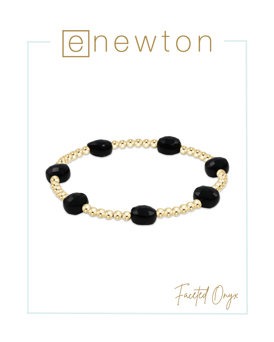 E Newton Admire Gold Pattern 3mm Bead Bracelet - Gemstones-Bracelets-ENEWTON-The Village Shoppe, Women’s Fashion Boutique, Shop Online and In Store - Located in Muscle Shoals, AL.
