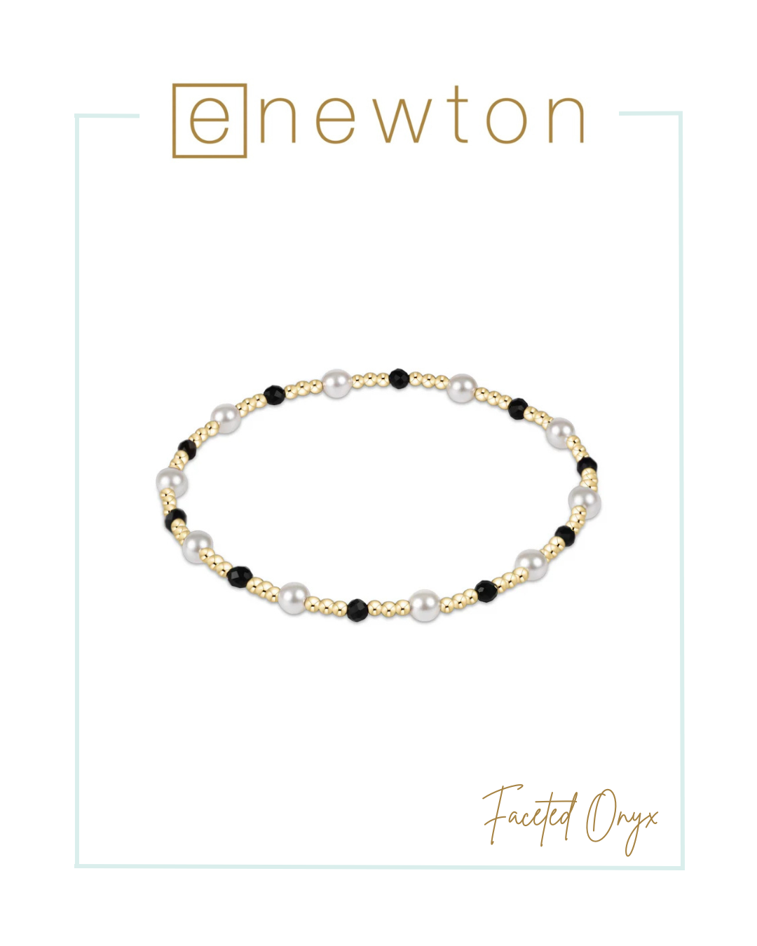 E Newton Pearl Sincerity Pattern 4mm Bead Bracelet - Gemstones-Bracelets-ENEWTON-The Village Shoppe, Women’s Fashion Boutique, Shop Online and In Store - Located in Muscle Shoals, AL.