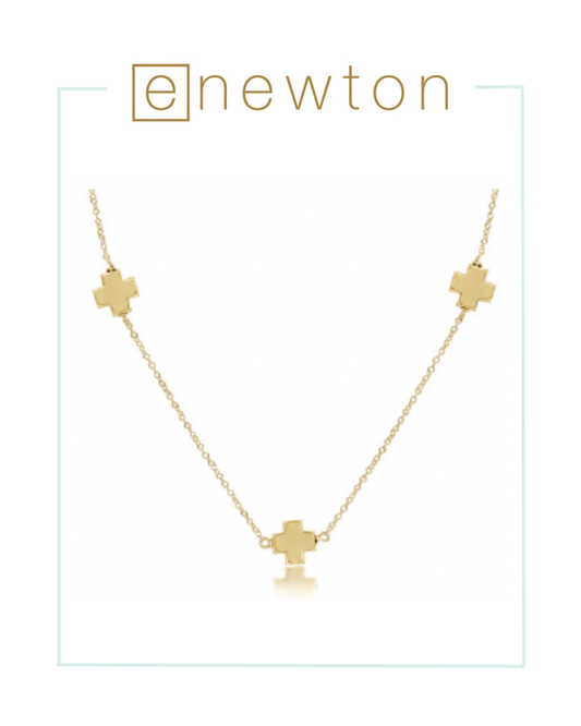 Enewton Choker Simplicity Chain Gold - Signature Cross-Necklaces-ENEWTON-The Village Shoppe, Women’s Fashion Boutique, Shop Online and In Store - Located in Muscle Shoals, AL.