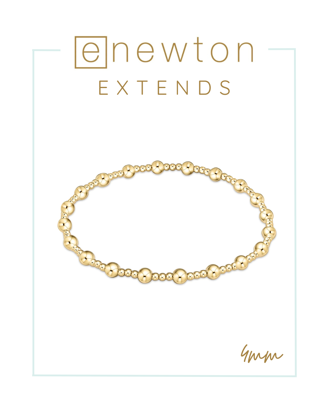 E Newton | Extends | Classic Sincerity Pattern Bracelet - Gold-Bracelets-ENEWTON-The Village Shoppe, Women’s Fashion Boutique, Shop Online and In Store - Located in Muscle Shoals, AL.