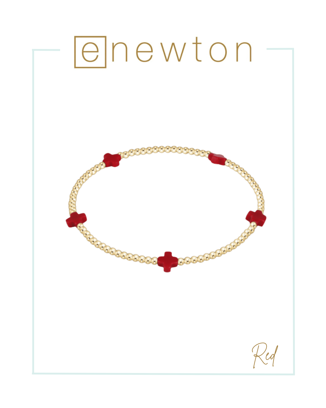 Enewton Signature Cross Small 2mm Gold Bracelet | America 250-Bracelets-ENEWTON-The Village Shoppe, Women’s Fashion Boutique, Shop Online and In Store - Located in Muscle Shoals, AL.