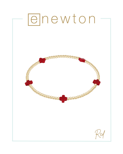 Enewton Signature Cross Small 2mm Gold Bracelet | America 250-Bracelets-ENEWTON-The Village Shoppe, Women’s Fashion Boutique, Shop Online and In Store - Located in Muscle Shoals, AL.