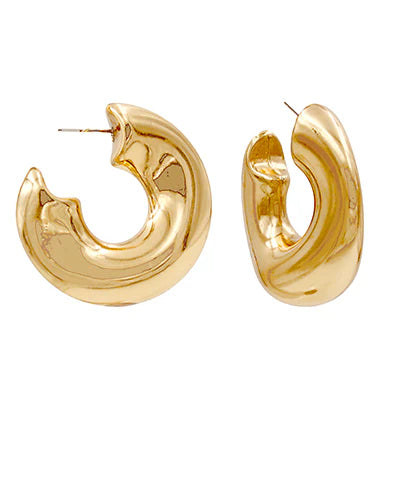 Ride the Wave Hoops-Earrings-Golden Stella-The Village Shoppe, Women’s Fashion Boutique, Shop Online and In Store - Located in Muscle Shoals, AL.