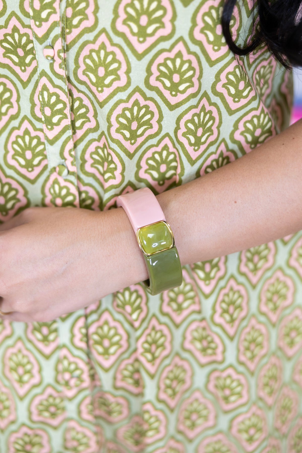 Tit for Tat Color Block Cuff-Bracelets-Hart Designs-The Village Shoppe, Women’s Fashion Boutique, Shop Online and In Store - Located in Muscle Shoals, AL.