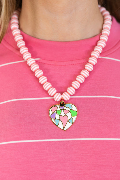 Seaside Stripe Necklace | Hart Designs-Necklaces-Hart Designs-The Village Shoppe, Women’s Fashion Boutique, Shop Online and In Store - Located in Muscle Shoals, AL.