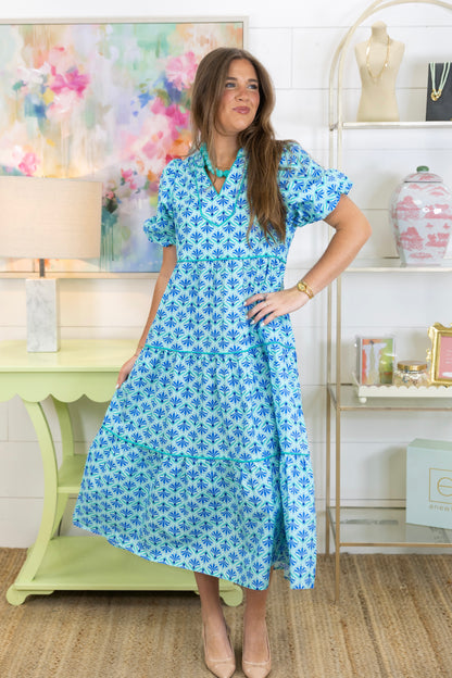 Many Meadows Midi Dress-Midi Dress-GiGiO-The Village Shoppe, Women’s Fashion Boutique, Shop Online and In Store - Located in Muscle Shoals, AL.