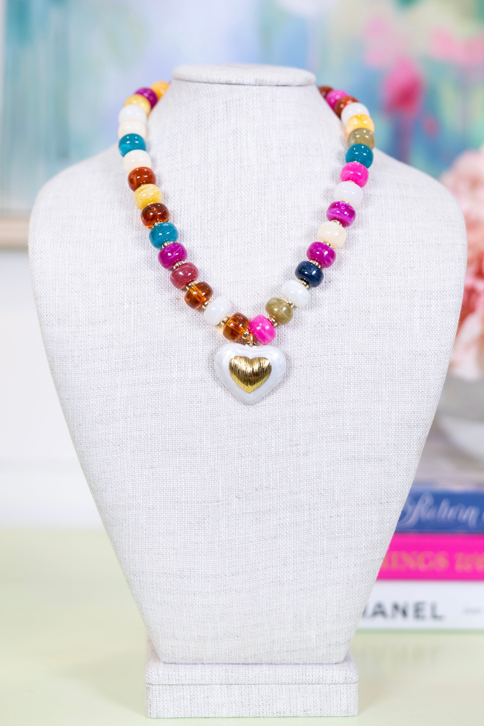 Love Story Pendant Necklace-Necklaces-Hart Designs-The Village Shoppe, Women’s Fashion Boutique, Shop Online and In Store - Located in Muscle Shoals, AL.