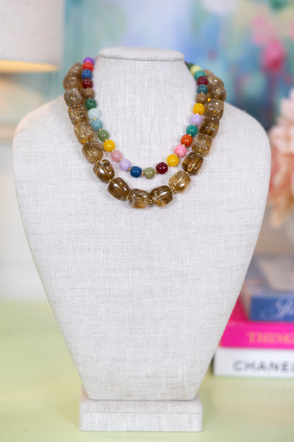 Seal the Deal Beaded Necklace-Necklaces-Hart Designs-The Village Shoppe, Women’s Fashion Boutique, Shop Online and In Store - Located in Muscle Shoals, AL.