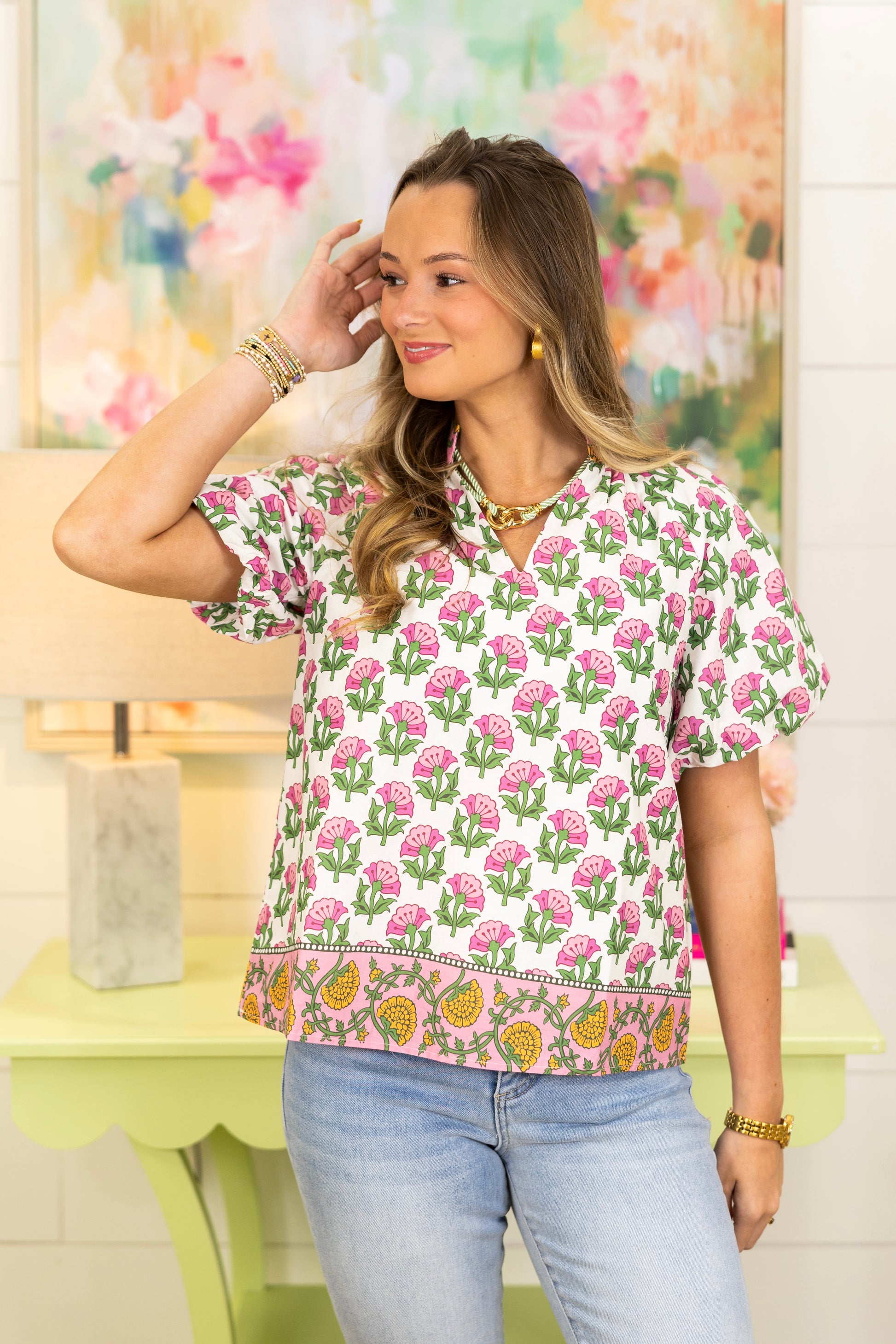 The Rowley Top-Short Sleeves-tcec-The Village Shoppe, Women’s Fashion Boutique, Shop Online and In Store - Located in Muscle Shoals, AL.