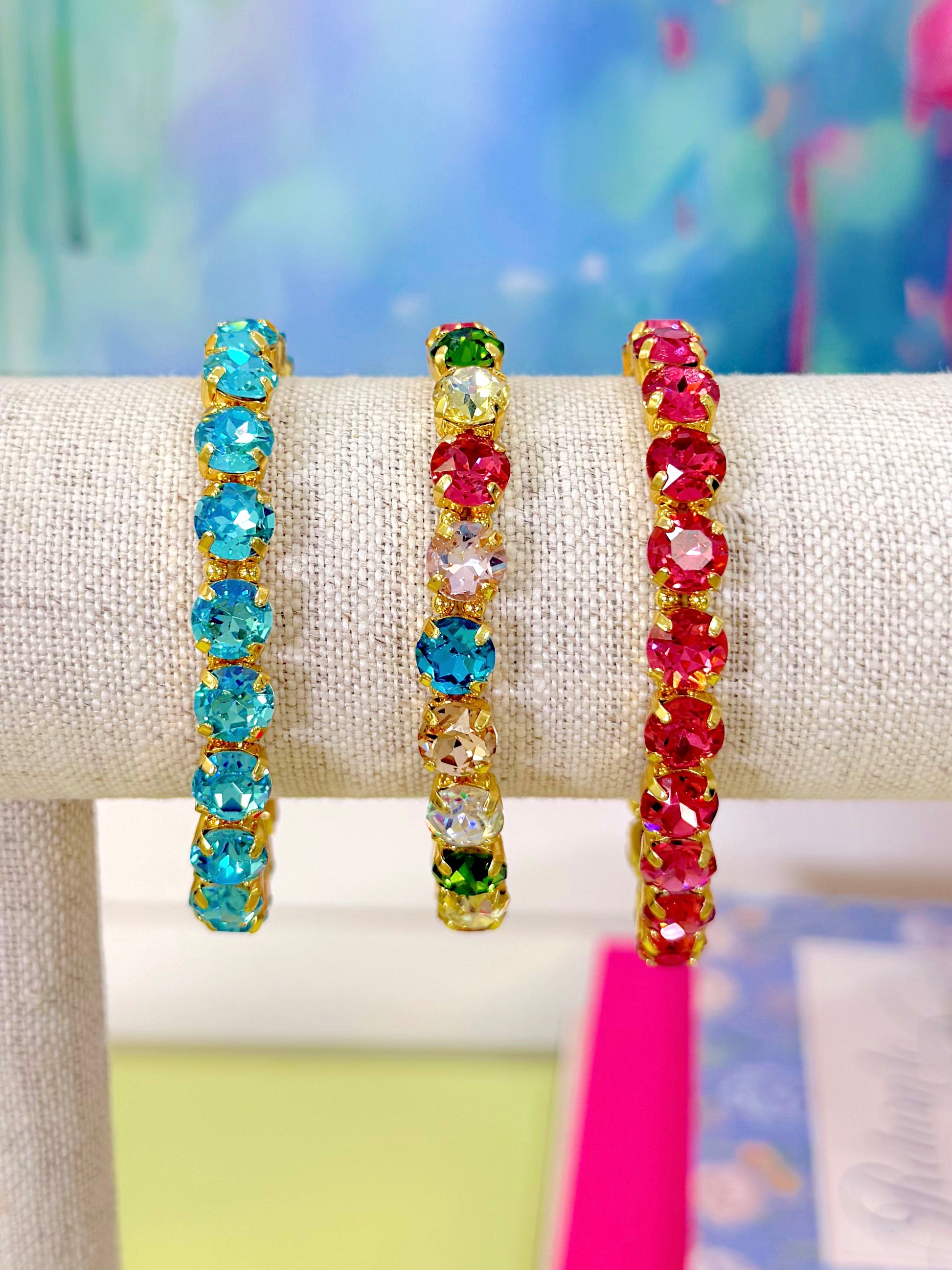 Signature Stone Stretchy Bracelet-Bracelets-AF Design Group-The Village Shoppe, Women’s Fashion Boutique, Shop Online and In Store - Located in Muscle Shoals, AL.