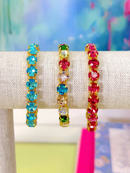 Signature Stone Stretchy Bracelet-Bracelets-AF Design Group-The Village Shoppe, Women’s Fashion Boutique, Shop Online and In Store - Located in Muscle Shoals, AL.