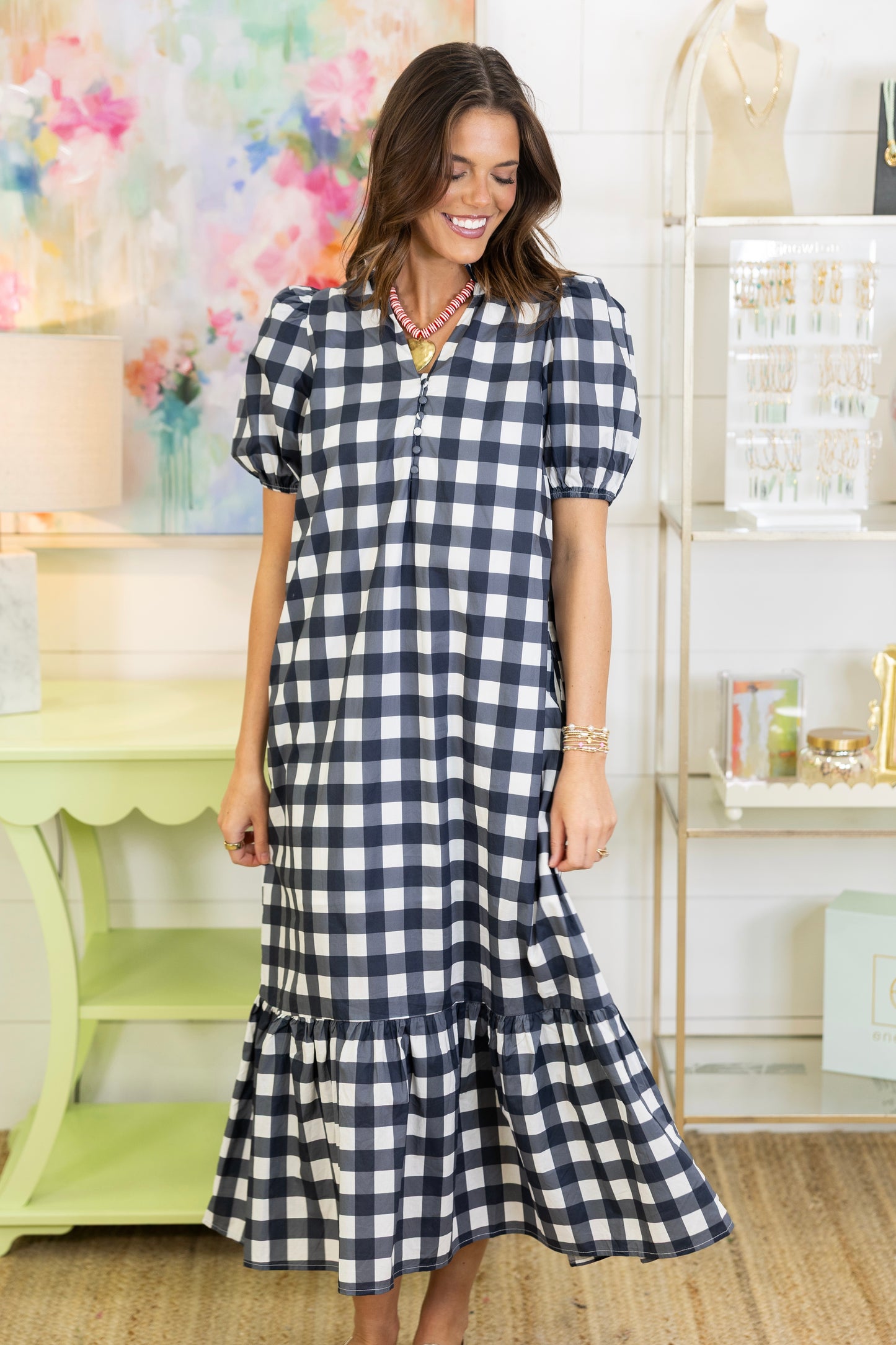 Morning Mimosa Midi Dress-Midi Dress-Entro-The Village Shoppe, Women’s Fashion Boutique, Shop Online and In Store - Located in Muscle Shoals, AL.