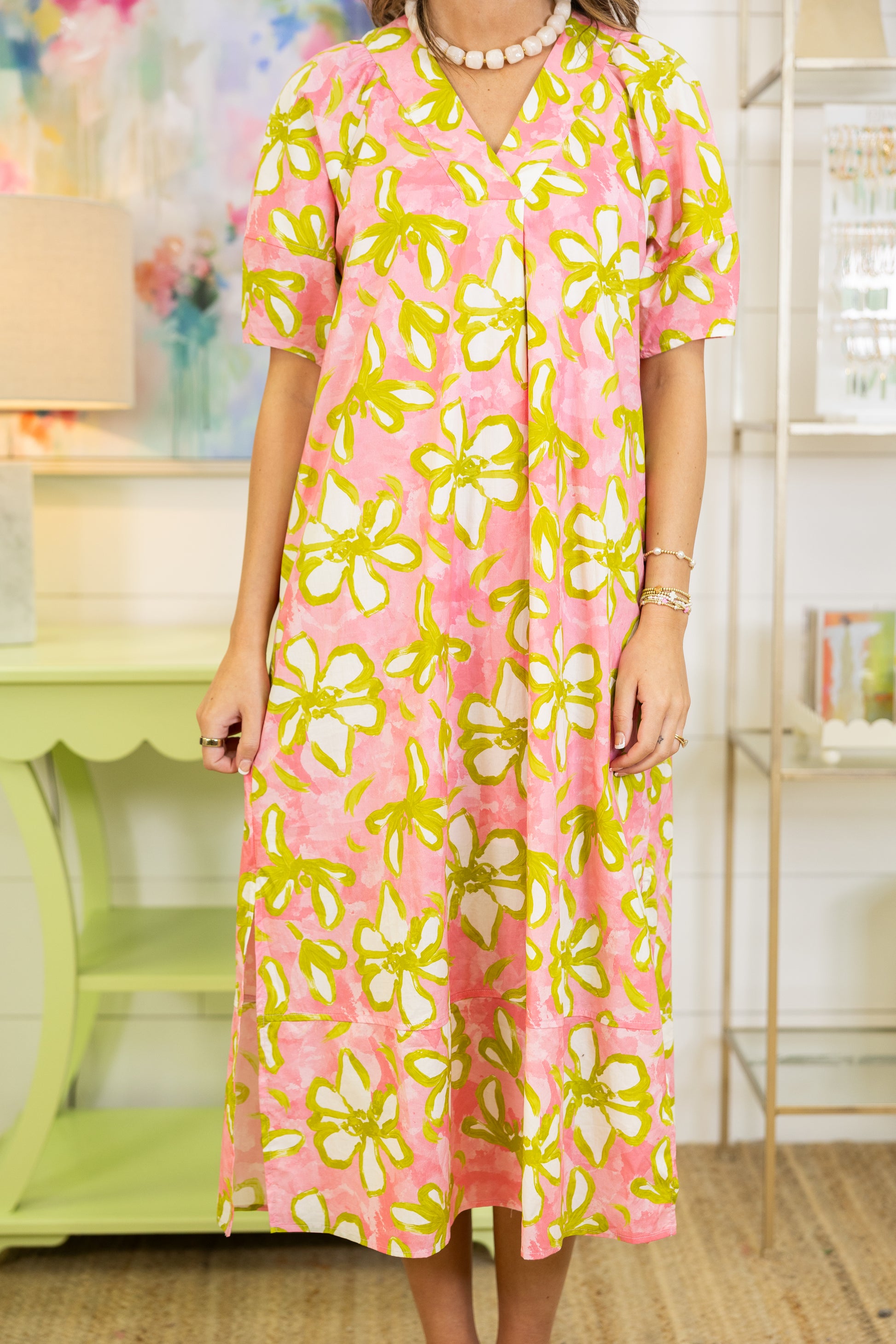 The Keely Midi Dress-Midi Dress-Entro-The Village Shoppe, Women’s Fashion Boutique, Shop Online and In Store - Located in Muscle Shoals, AL.