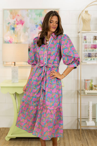 Actually Romantic Midi Dress-Midi Dress-Jodifl-The Village Shoppe, Women’s Fashion Boutique, Shop Online and In Store - Located in Muscle Shoals, AL.