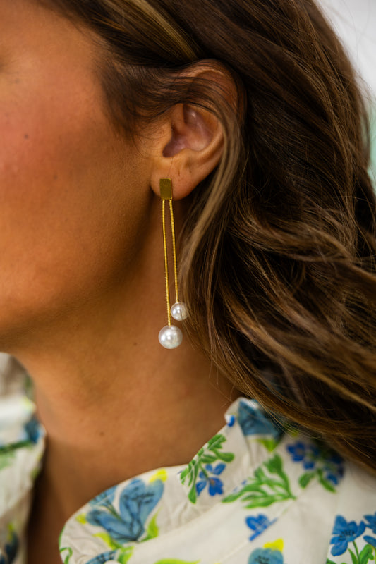 The Sutton Chain Earrings-Earrings-Golden Stella-The Village Shoppe, Women’s Fashion Boutique, Shop Online and In Store - Located in Muscle Shoals, AL.