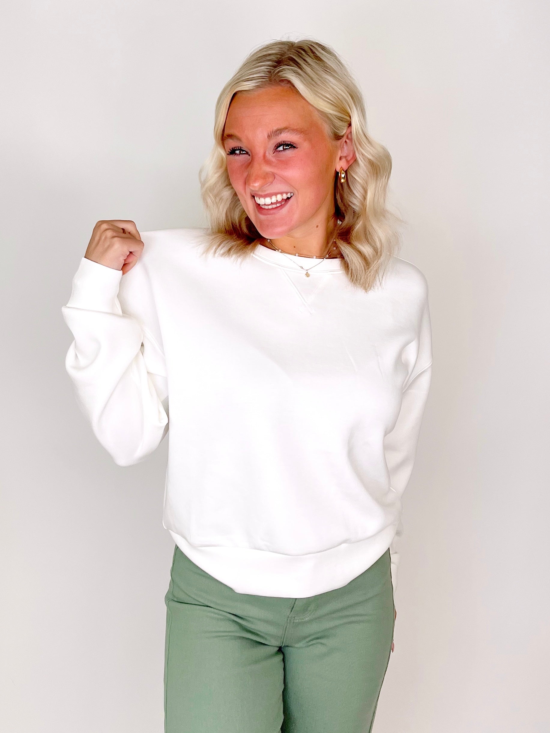 Spanx AirEssentials Crew-Long Sleeves-Spanx-The Village Shoppe, Women’s Fashion Boutique, Shop Online and In Store - Located in Muscle Shoals, AL.